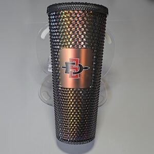 NEW Starbucks San Diego State University (SDSU) Venti Black/Gray Studded…